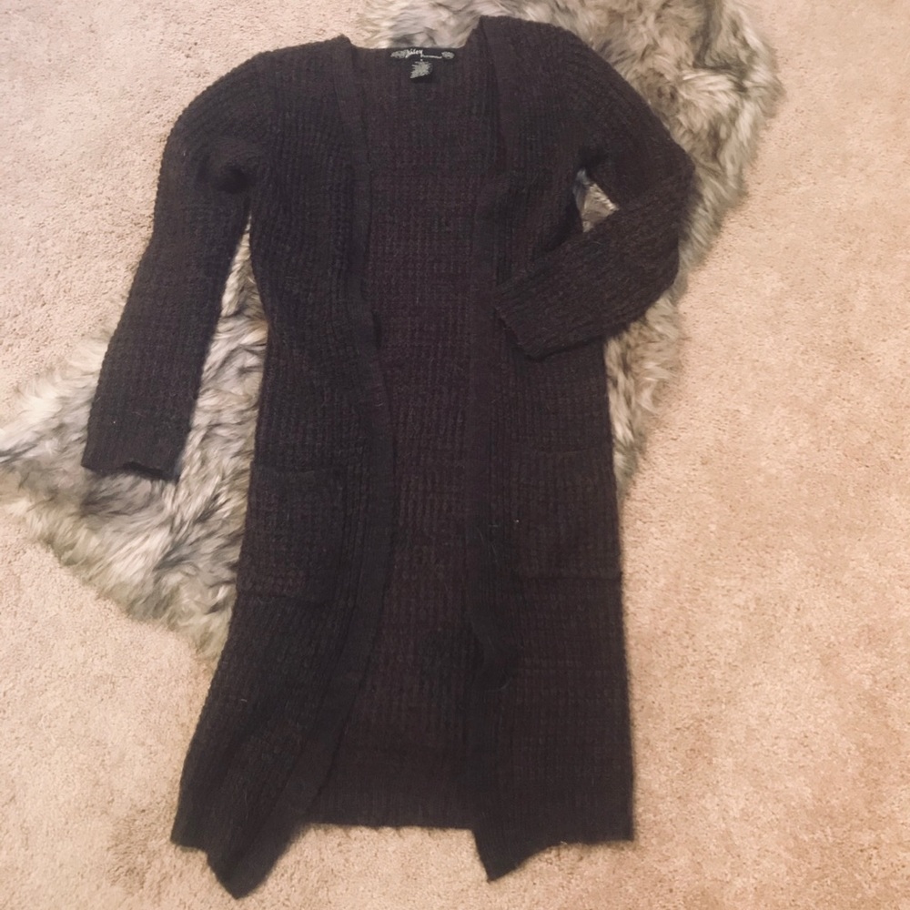 Long Purple Knitted Sweater